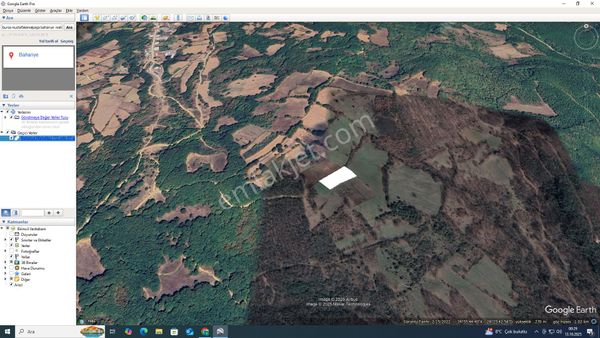 Bursa Mustafakemalpaşa Bahariye Mahallesinde 2400m2 Tarla