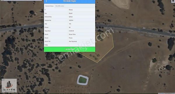 Sistem Emlak Dan Baskil Şevkat Da Uygun Tarla