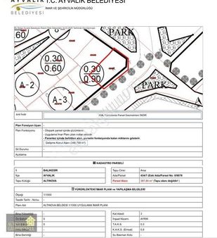 Altınova Merkezde Köşe Konumlu Satılık Arsa