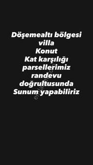 Döşemealtıı’nda Villa Ve Konut Kat Karşılığı