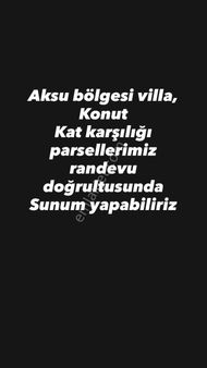 Aksu Altıntaş Kemerağzı Bölgeleri Kat Karşılığı