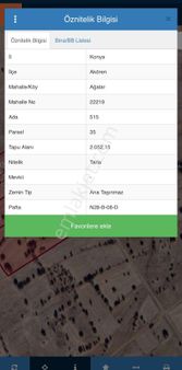 Akören Ağalar’da Satılık 2000 Mt2 Tarla