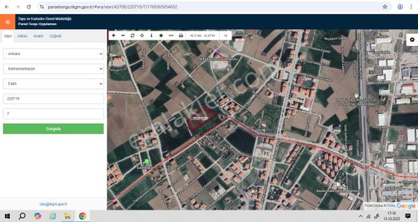 Kahramankazan Fatih Mahallesinde 160m2 Yatırıma Uygun Hisse