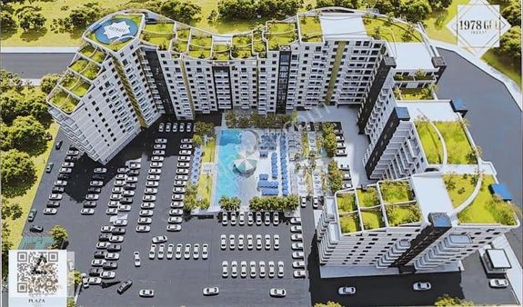 Gül Teras Havuzlu Site İçinde Vadeli Ödeme Kolaylığı Satılık 1+1