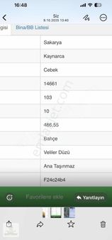 Sakarya Kaynarca Satılık 486,55 M2 İmara Yakın Bahçe