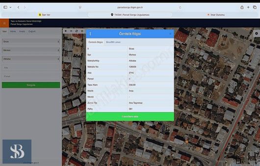 Sb Gayrımenkul'den Alibaba Da Satılık 350 M2 Arsa