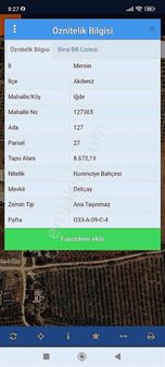 Metin Gayrimenkul Mersin Akdeniz Iğdır Satılık Bahçe