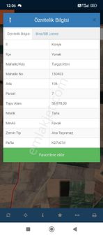 Miraç Uğur& Gülduman Emlaktan Turgut Satılık Tarla