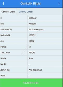 Gaziosmanpaşa Mahallesi 23 M2 Satılık Arsa