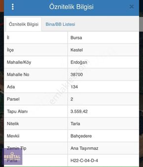 Erdoğanköy'de Anayola Sıfır Satılık Tarla