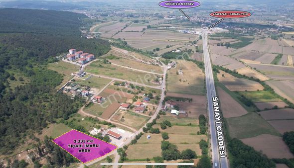 Söğütlü 3.o.s.b Girişinde Asfalt Yola Cephe 3.333 M2 Ticari Arsa