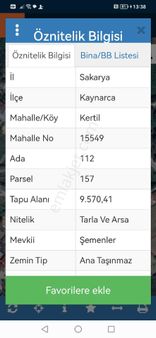 Sakarya Kaynarca. Da Satılık Arsadan Hisse