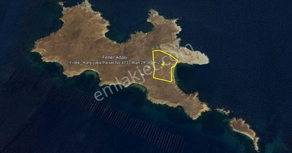 Elfi'den Erdek Fener Adasında Satılık Koy Arazisi