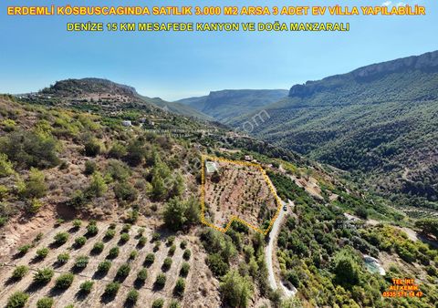 Satılık 3 Adet Villa Yapımına Uygun Arsa