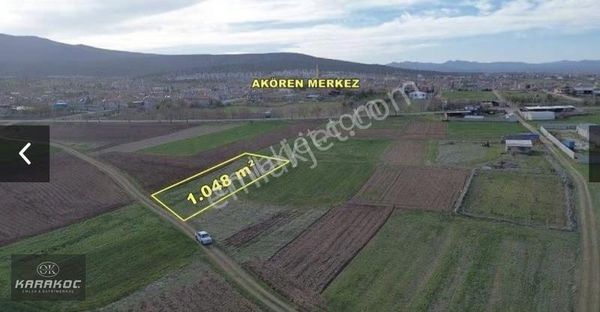 Akören Merkez Hacılarda Satılık 1048 M2 İmar Dibi Tarla
