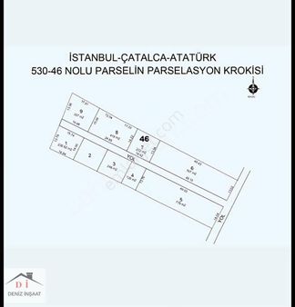 Deniz İnş. Çatalcada Satılık Arsa 300.metre Yerleşim İçinde