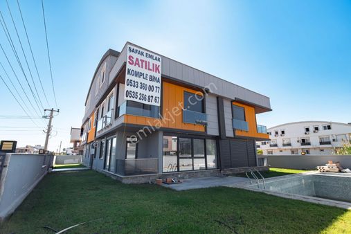 Şafak Emlak Satılık Lara Güzeloba Sıfır Havuzlu Komple Bina