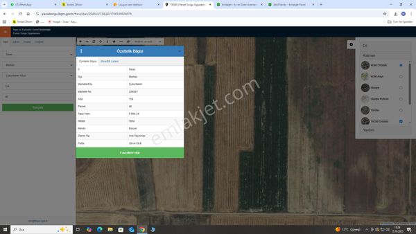 Eslemden Satılık Çukurbelen Köyünde 9 Dönüm Tarla