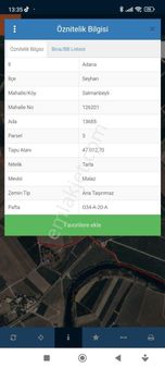 Adana Seyhan Salmanbeyli De Satılık Verimli Arazi