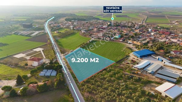Çanakkale Tevfikiye Köyünde 9.200 M2 İmarlı Satılık Arsa !