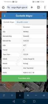 Zembilli Mahallesinde Satılık Arsa