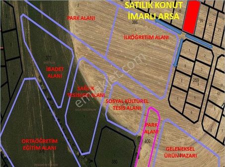 Cb'den Hacı Mustafa Mh.de Tek Tapu (712m2) Satılık Konut İmarlı Arsa