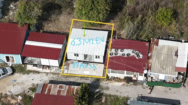 Ahmetbeyli Sahilde Noter Satışlı 2+1 Ev 81m2 Arsa Elektrik Su Yazlık Menderes İzmir