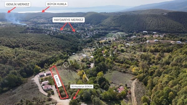 Gemlik Haydariye'de İmarlı 3 Villa Yapımına Uygun Arsa
