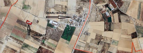 Konya-hatunsaray Yoluna 750 Mt Mesafede Satılık 3208 'tarla