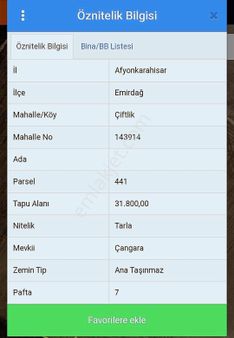 Kr Unity'den Emirdağ Çiftlik Köyünde Satılık Tarla