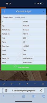 Korkuteli Sımandır Bölgesinde 1.5 Dönüm Satılık Tarla...