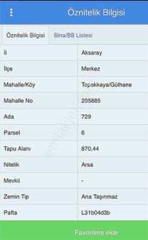 Ankara Yoluna Cephe Mükemmel Konumda Satılık Arsa