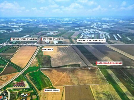 Aksu, Solak'ta Expo'ya Yakın 88 Dönüm Satılık Tarla