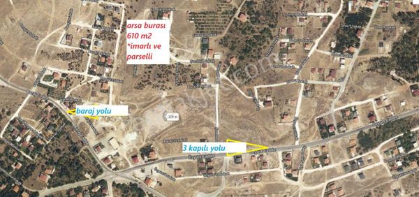 Gümüşler Eskide Güzel Manzaralı 610 M2 Satılık Arsa