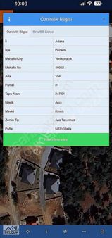 Pozantı Selçuk Emlaktan Kırıntı Mev. Satılık 247 M2 İmarlı Arsa