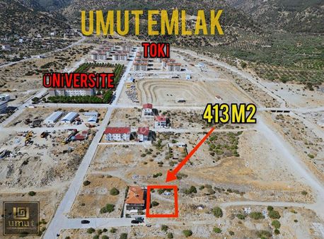 Umut Emlak'tan 413 M2 İmarlı Arsa Satılık Aydın Buharkent Merkez