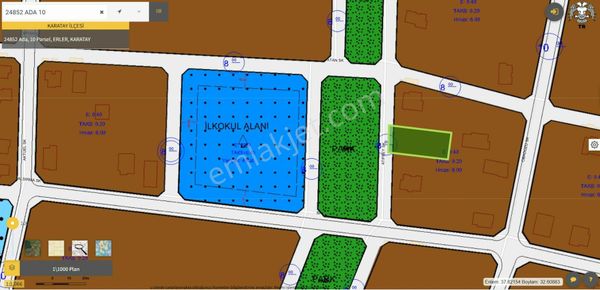 Saraçoğlu'nda 2 Tane Parsel Okul Cephe 600 Metrekare Ve 535 Metrekare Müstakil 2 Kat İmarlı