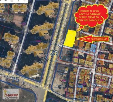 204 M2 1,6 Yoğunlk Katkarşılıgı Ver 2 Adaet 3+1 Daire Al .... !