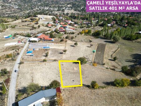 🦋lobby Fortis'ten Satılık Çameli Yeşilyayla'da %40 İmarlı 401 M² Arsa🦋