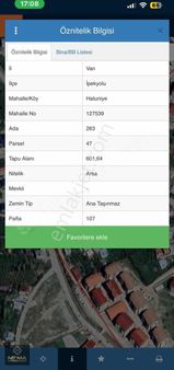 Hatuniye Mah.satılık 601m2 Müstakil Parsel