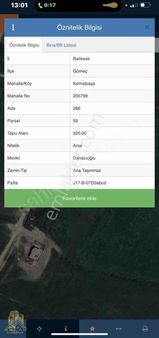 Emlak-58,den Gömeç Deniz Tarafı 320m2 Arsa Acil Satılıktır.