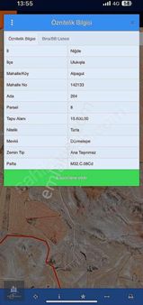 Ulukışla Gia Endüstri Bölgesi Tek Tapu Tarla 15.600 Metre