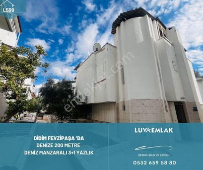 Didim Fevzipaşa'da Denize 200 Metrede Deniz Manzaralı 3+1 Yazlık
