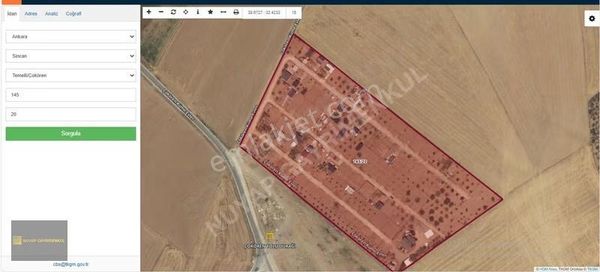 Ankara Sincan Temelli'de 350 M2 Tarla-hobi Bahçesi