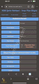 Emine Altuntaş'tan Gebze Köşklü Çeşme'de Konut İmarlı Arsa