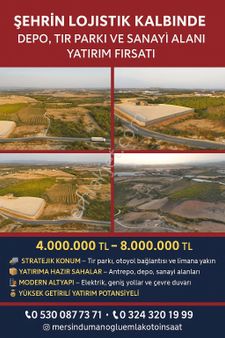 🚛🚚 Mersin’in Lojistik Üssünde – Otoyol Ve Liman Bağlantılı Ticari Depolama Alanları 🏗️