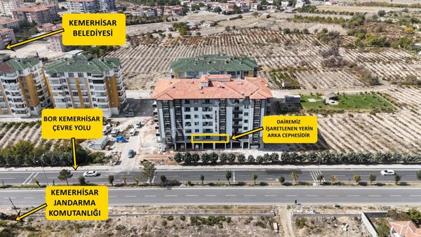 E.gökal Kemerhisar Yola Cephe Bitmiş Daire 1+1 Geniş Sıfır !