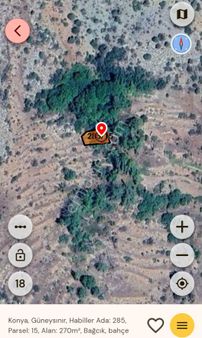 Konya Güneysınır Habiller Köyü Yatırıma Uygun Bahçe