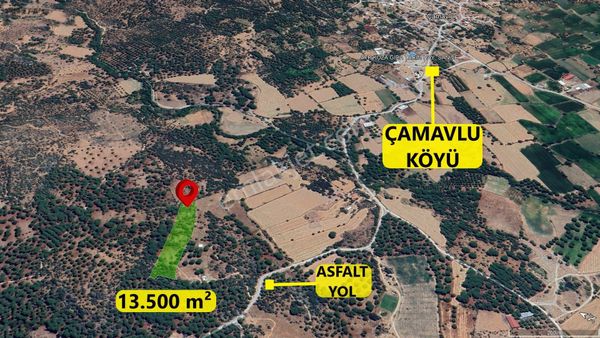 Pinus Gayrimenkul'den///kozak Çamavlu'da 13.499 M² Satılık Fıstık Çamlı Tarla
