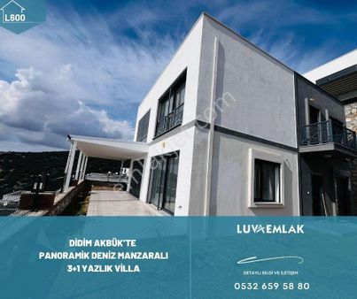 Didim Akbük'te Panoramik Deniz Manzaralı 3+1 Sıfır Villa